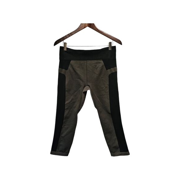 UNDER‎ ARMOUR UA Vanish Seamless Crop Leggings Jet Gray LARGE HEAT GEAR - Picture 2 of 4